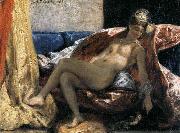 Eugene Delacroix Woman with a Parrot oil